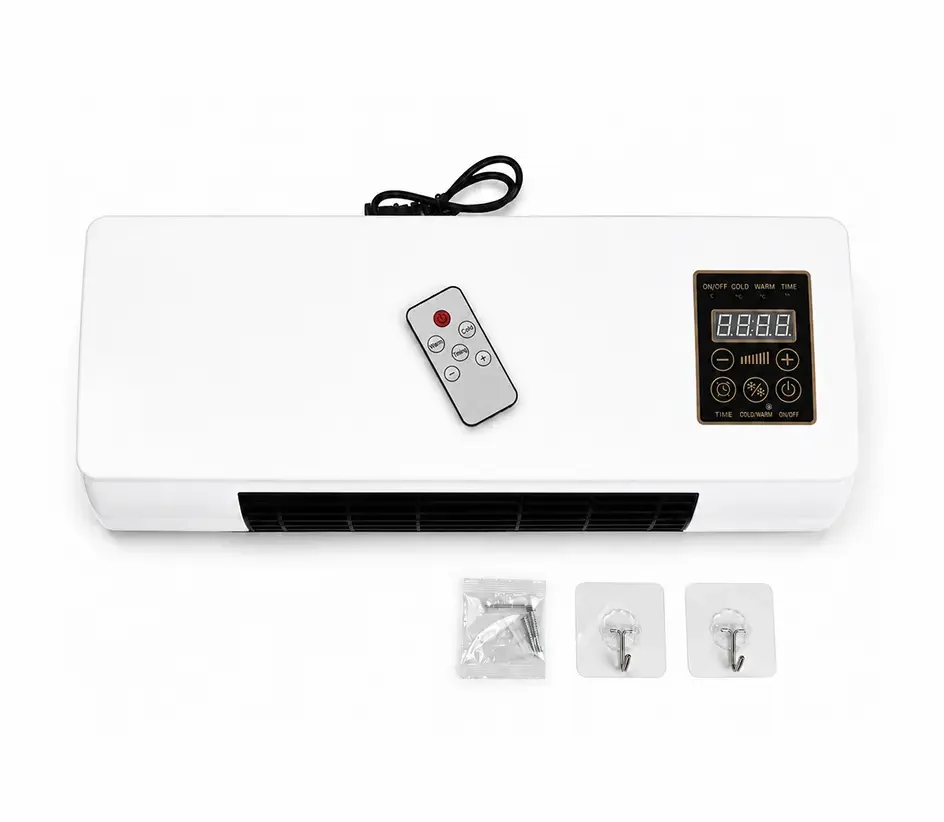 Cozy Cove Pro heater, remote and wall mounting hardware